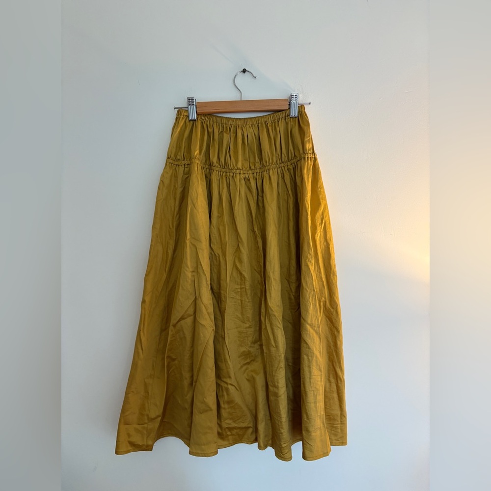 Pari Desai cotton sateen skirt